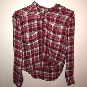 Pink Flannel, long sleeve shirt